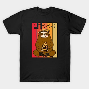 Funny Sloth eating pizza T-Shirt